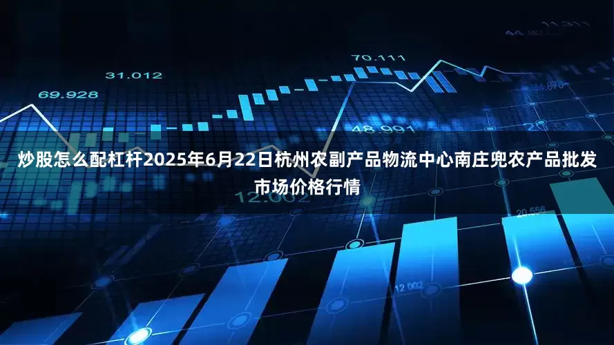 炒股怎么配杠杆2025年6月22日杭州农副产品物流中心南庄兜农产品批发市场价格行情
